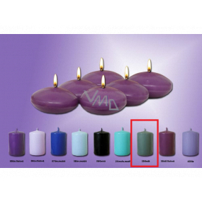 Lima Floating lens candle dark gray 50 x 25 mm 6 pieces
