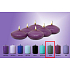 Lima Floating lens candle dark gray 50 x 25 mm 6 pieces
