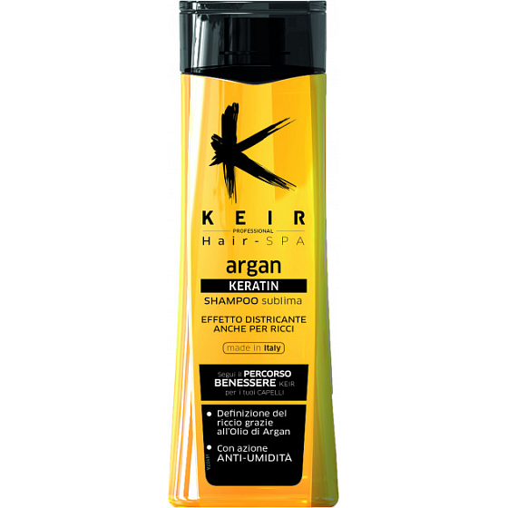 Keir Keratin Argan shampoo for dry and wavy hair 250 ml