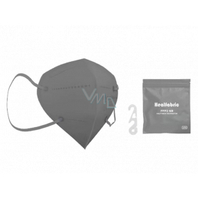 Healfabric Respirator oral protective 5-layer FFP2 face mask gray 1 piece