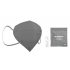 Healfabric Respirator Mouth Protective 5-layer FFP2 Face Mask Grey 1 piece