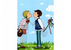 Nekupto Easter bag girl and boy 380 x 450 mm 002 NFV