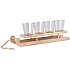 Emocio Wooden candle holder for 4 tea lights 11 x 35 cm