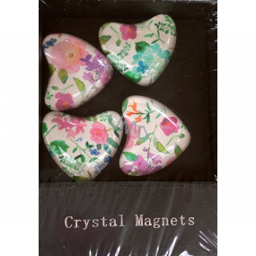Albi Crystal Magnets Flower Hearts 4 pieces