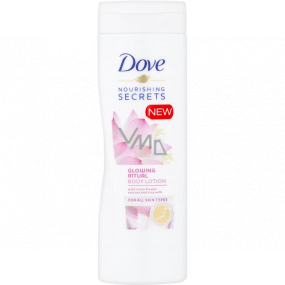 Dove Nourishing Secrets Glowing Ritual Body Milk with Lotus Flower Extract and Rice Water 400 ml