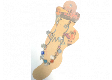 Albi Foot Jewellery Flowers with coloured rhinestones 1 piece