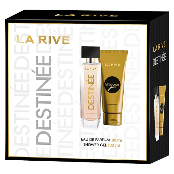 La Rive Destinée eau de parfum 90 ml + shower gel 100 ml, gift set for women