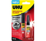 Uhu Super Glue Plastic ultra-fast two-phase second adhesive for bonding plastics 3 ml + 2 g