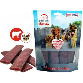 Fine Dog Family beef strip natural meat treat for dogs 200 g