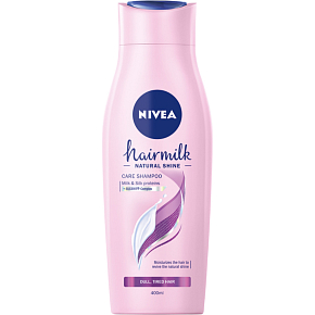 Nivea Hairmilk Natural Shine Caring Shampoo, 400 ml