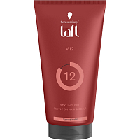 Taft Men V12 Power Gel Hair Gel, 150 ml