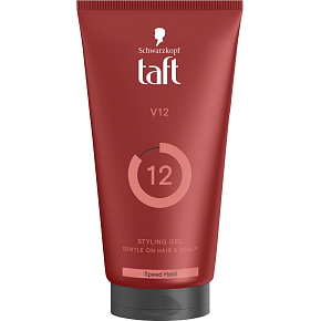 Taft Men V12 Power Gel Hair Gel, 150 ml