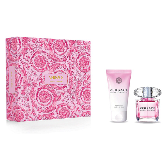 Versace Bright Crystal Eau de Toilette 30 ml + Body Lotion 50 ml, Gift Set for Women