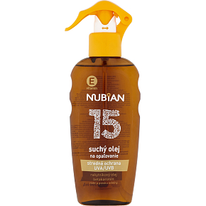 Nubian OF 15 Sunscreen Dry Oil, 200 ml