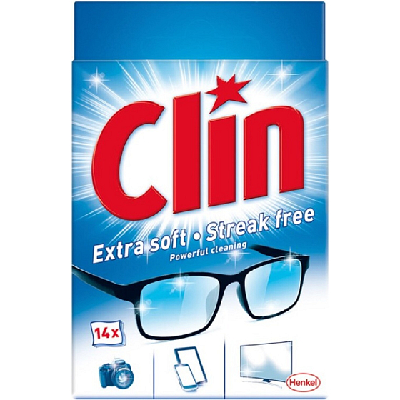 Clin Cleaning Wipes, 14 pcs