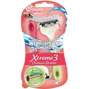 Wilkinson Lady Xtreme 3 Beauty Coconut Dream razor 3 + 1 piece