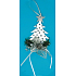 Wooden tree with silver decoration 15 cm
