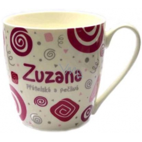 Nekupto Twister mug named Zuzana pink 0.4 liter