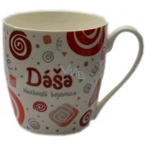 Nekupto Twister mug named Dasha red 0.4 liter