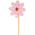 Felt flower pink recess 4 cm + skewers
