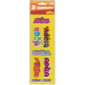 Nekupto 3D Stickers with the name Adela 8 pieces