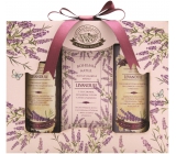 Bohemia Gifts Lavender shower gel 100 ml + soap 100 g + hair shampoo 100 ml, cosmetic set