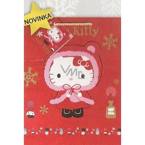 Nekupto Gift paper bag 33 x 26 x 13 cm Hello Kitty Christmas 1191 WLGL