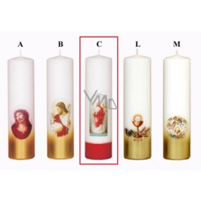 Lima Altar candle print motif C red cylinder 60 x 220 mm 1 piece