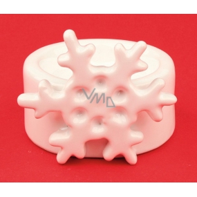 Ceramic candle holder with snowflake 5 cm