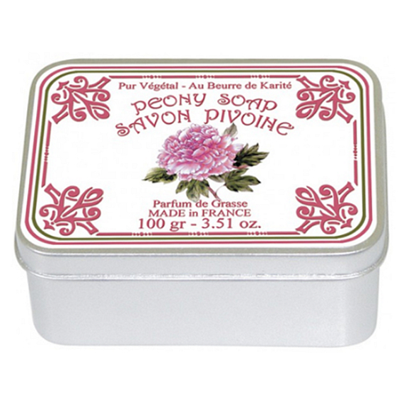 Le Blanc Peony - Peony natural solid soap in a box of 100 g