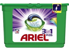 Ariel 3in1 Color gel capsules for washing clothes protect and enliven the colors of 14 pieces 418.6 g