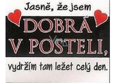 Nekupto Dárky s humorem Magnet ledničkový Jasně, že jsem dobrá 9 x 6,5 cm