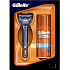 Gillette Fusion razor + 75 ml moisturizing shaving gel, cosmetic set for men