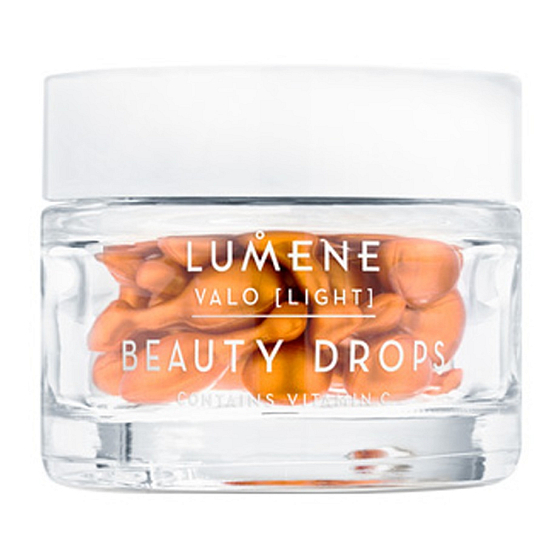 Lumene Beauty Drops Contains Vitamin C Brightening Vitamin C Capsules for All Skin Types Light 28 pieces