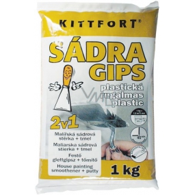 Kittfort Gips Gypsum Plastic 2in1 Gypsum Mortar + Putty 1 kg