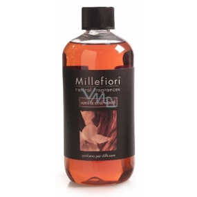 Millefiori Milano Natural Vanilla & Wood - Vanilla and Wood Diffuser refill for incense stalks 500 ml