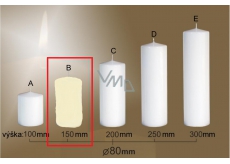 CANDLE Cylinder 80x150 Ivory 1564