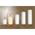 Lima Gastro smooth candle ivory cylinder 80 x 150 mm 1 piece