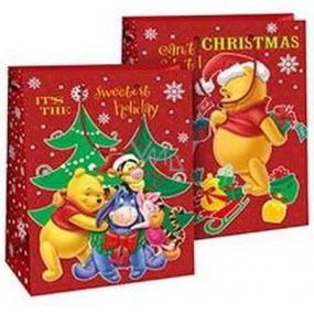 Ditipo Gift paper bag 26.4 x 12 x 32.4 cm Disney Winnie the Pooh Sweetest Holiday