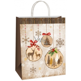 Ditipo Gift paper bag EKO 22 x 10 x 29 cm beige-brown deer