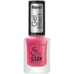 Dermacol 5 Day Stay Gel Effect long-lasting nail polish with gel effect 29 Burlesque 12 ml
