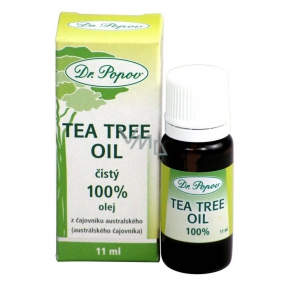 Dr. Popov Tea Tree Oil 100% pure Tea Tree Oil with antiseptic effects, in the highest possible quality 11 ml