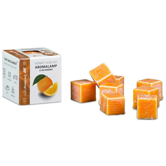 Cossack Sweet orange natural fragrant wax for aroma lamps and interiors 8 cubes 30 g