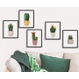3D Wall Stickers Plastic Cacti 29 x 49 cm