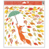 Window foil without glue autumn animals 33 x 30 cm autumn animals Fox