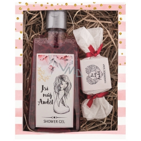 Bohemia Gifts Angel shower gel for women 200 ml + soap 30 g, cosmetic set