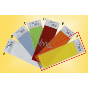 Lima Wax plate for the production and decoration of candles yellow 90 x 250 mm 1 piece