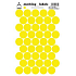 Arch Neon self-adhesive wheels 17 mm Yellow 17.5 x 12 cm