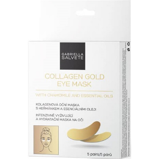 Gabriella Salvete Collagen Gold Eye Mask collagen eye mask in pillows with chamomile and essential oils 5 pairs