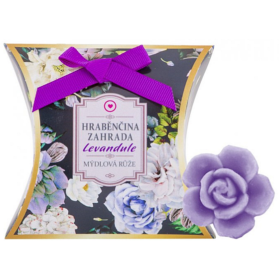 NeoCos Countess's Garden Lavender gift scented toilet soap in the shape of a rose 30 g